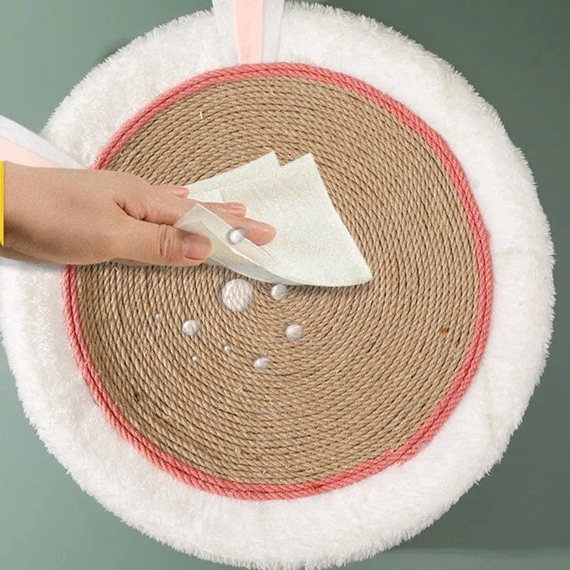 Niedliches Katzenkratzbrett aus Sisal, 2-in-1-Katzenhaus, Katzenschaber, runder Katzenkratzbaum für Katzen, Rascadores de Gato