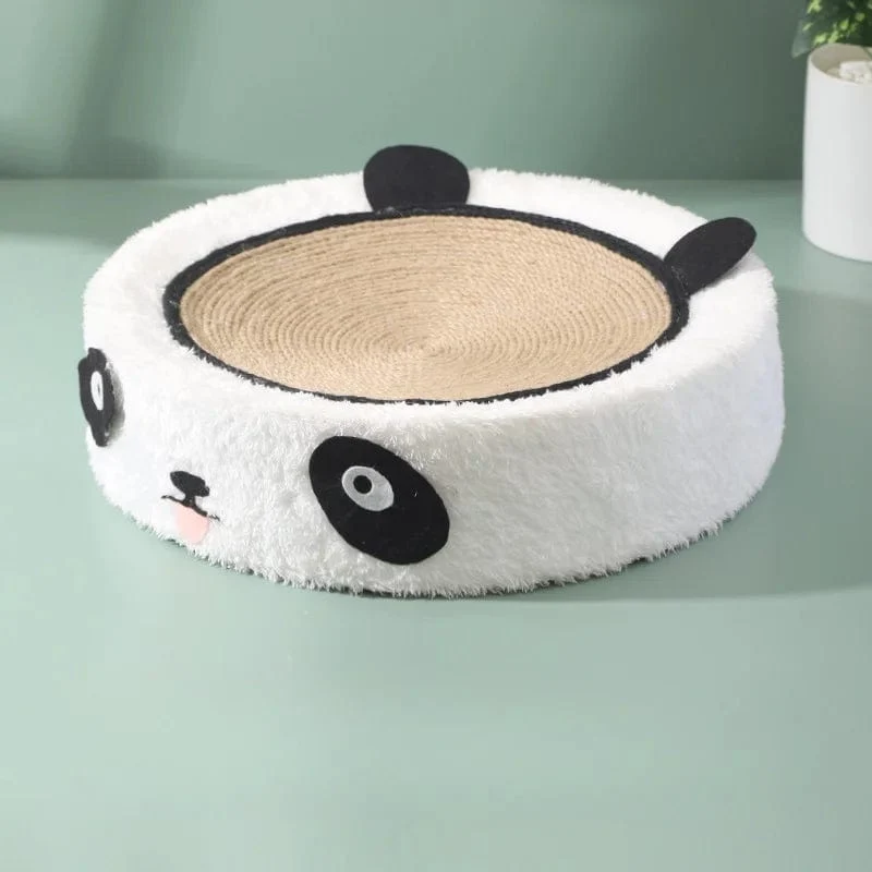 Niedliches Katzenkratzbrett aus Sisal, 2-in-1-Katzenhaus, Katzenschaber, runder Katzenkratzbaum für Katzen, Rascadores de Gato
