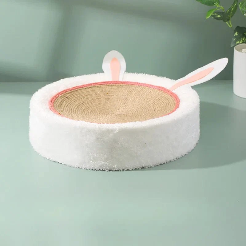 Niedliches Katzenkratzbrett aus Sisal, 2-in-1-Katzenhaus, Katzenschaber, runder Katzenkratzbaum für Katzen, Rascadores de Gato