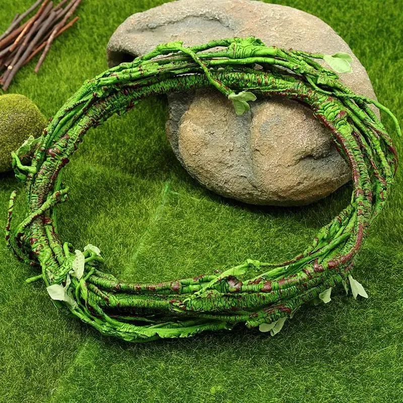 1 Stück Reptilienrebe Kleintiere Lebensraum Wald Biegezweig für Eidechsenlandschaft Simulation Pflanze Rattan Haustier Box Dekor