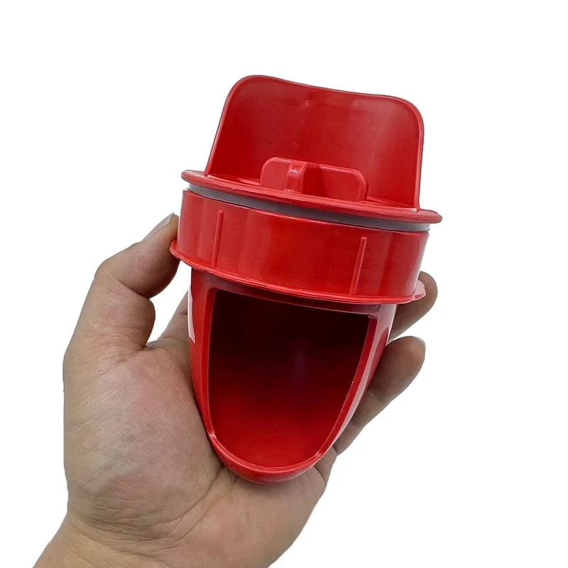 Hühnerfutterstation, Geflügelfütterungszubehör, DIY, regensicher, Geflügelfutterstation, Schwerkraftfutter-Set für Eimer, Fässer, Behälter, Tröge