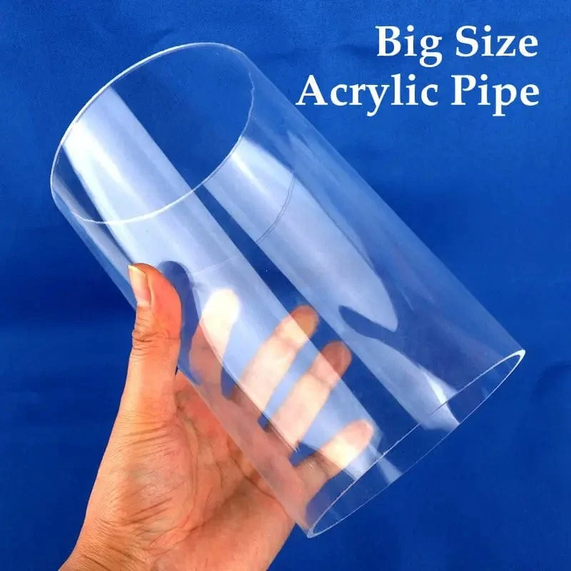 110mm ~ 160mm Transparent Klar Acryl Rohr DIY Dekoration Stress Relief MINI Aquarium Aquarium Zubehör PMMA Rohr