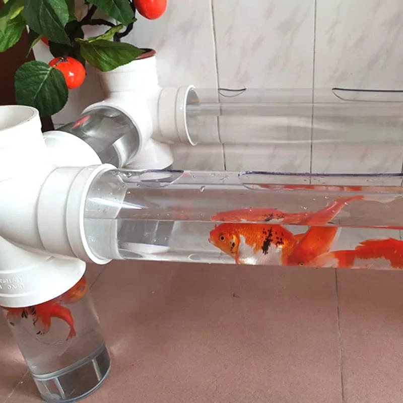 110mm ~ 160mm Transparent Klar Acryl Rohr DIY Dekoration Stress Relief MINI Aquarium Aquarium Zubehör PMMA Rohr