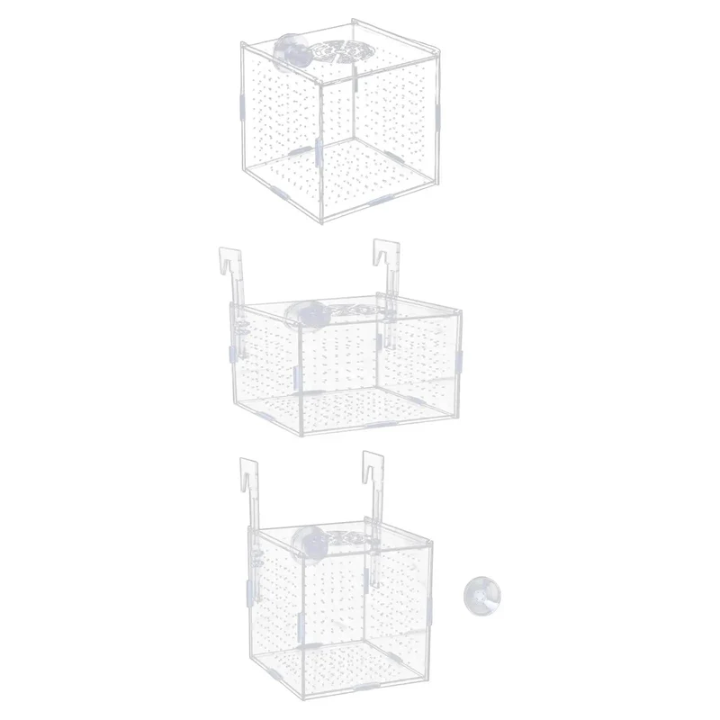 Aquarium-Isolationsbox, multifunktionaler Aquarium-Versorgungs-Fischzuchthalter für neugeborene Jungfische, Guppys, aggressive Fischbabys, Garnelen