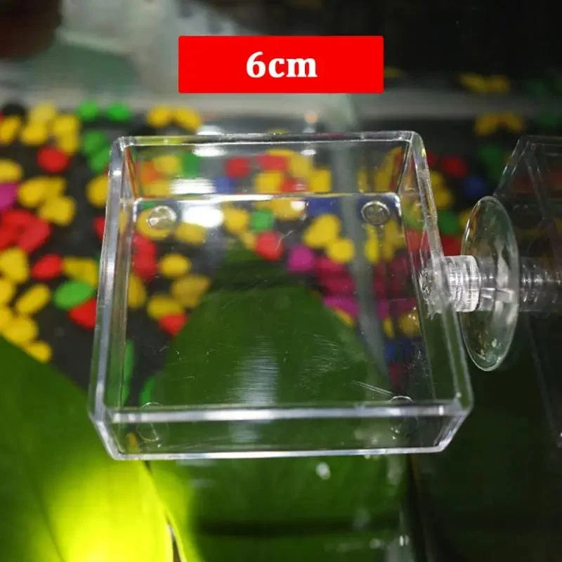 1Pc Transparent Acryl Garnelen Feeder Aquarium Fütterung Schüssel Aquarium Feeder Tropische Fische Ratfish Runde Tablett Fütterung Schüssel