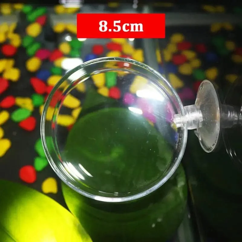 1Pc Transparent Acryl Garnelen Feeder Aquarium Fütterung Schüssel Aquarium Feeder Tropische Fische Ratfish Runde Tablett Fütterung Schüssel