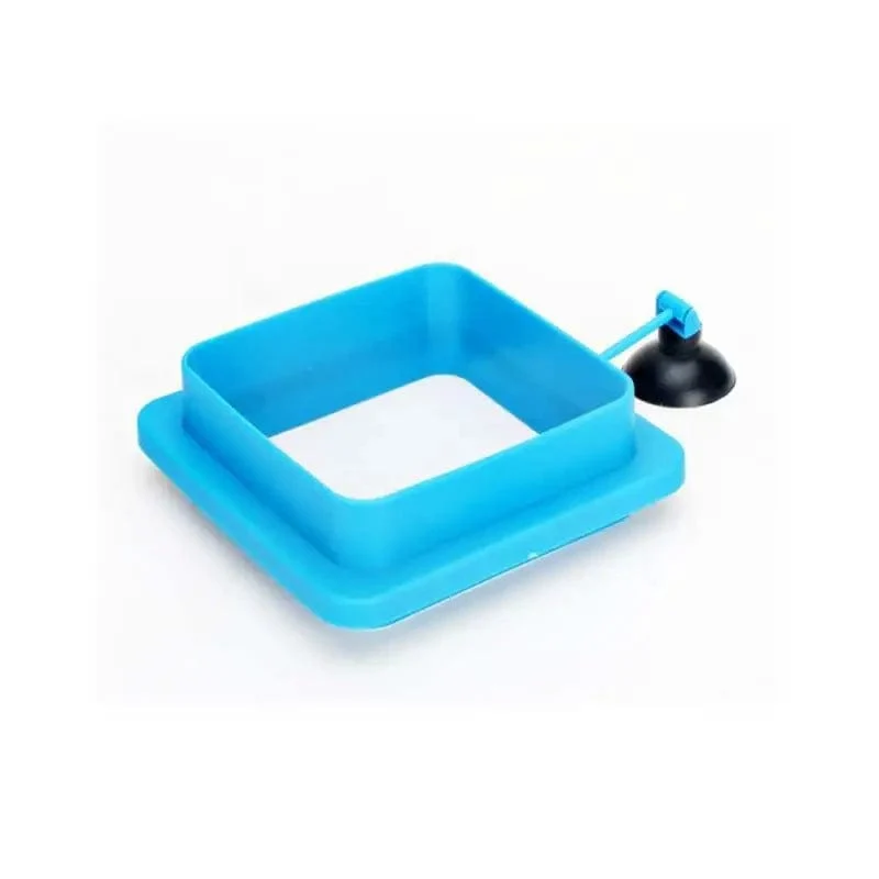 1Pc Transparent Acryl Garnelen Feeder Aquarium Fütterung Schüssel Aquarium Feeder Tropische Fische Ratfish Runde Tablett Fütterung Schüssel