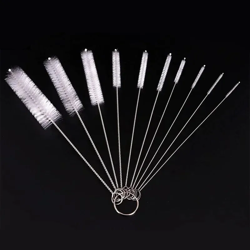 90/155/200 CM Aquarium Reinigungsbürste für Schlauch Luftschlauch Edelstahl Flexible Doppelseitige Rohrbürste Aquarium Zubehör