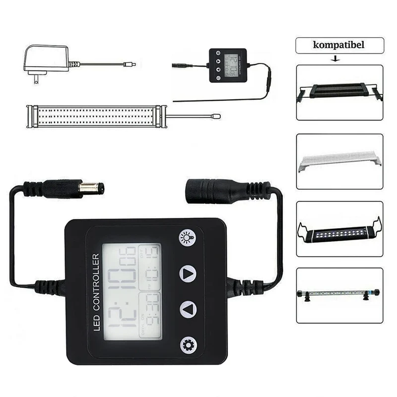 Aquarium Dimmsystem Aquarium LED Licht Timer Dimmer Controller Vollspektrum Beleuchtung Zubehör und Ausrüstung