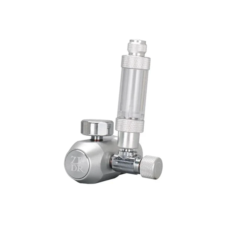 Aquarium CO2-Regler, Aquarium-Aluminiumlegierung, einfacher Einzel-Manometer-Regler, Wasserpflanzen-CO2-Ausrüstungszubehör