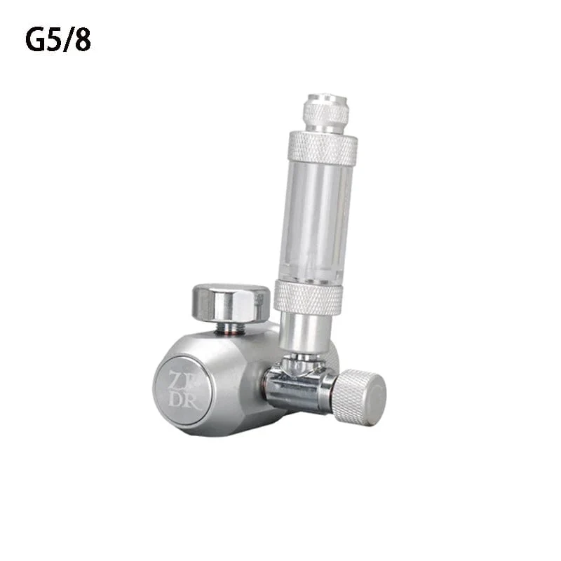 Aquarium CO2-Regler, Aquarium-Aluminiumlegierung, einfacher Einzel-Manometer-Regler, Wasserpflanzen-CO2-Ausrüstungszubehör
