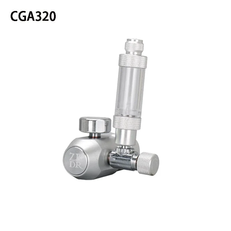 Aquarium CO2-Regler, Aquarium-Aluminiumlegierung, einfacher Einzel-Manometer-Regler, Wasserpflanzen-CO2-Ausrüstungszubehör