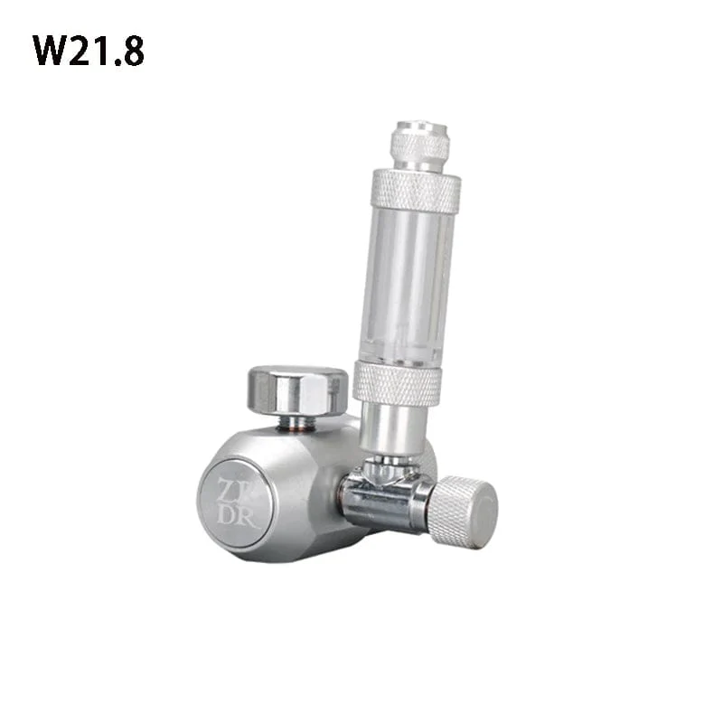 Aquarium CO2-Regler, Aquarium-Aluminiumlegierung, einfacher Einzel-Manometer-Regler, Wasserpflanzen-CO2-Ausrüstungszubehör
