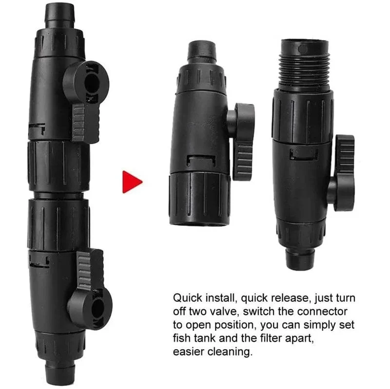 Aquarium 12/16mm Doppel Tap Schnellverschluss Stecker Aquarium Schlauch Rohr Ventil Aquarium Filter Stecker Zubehör acuarios