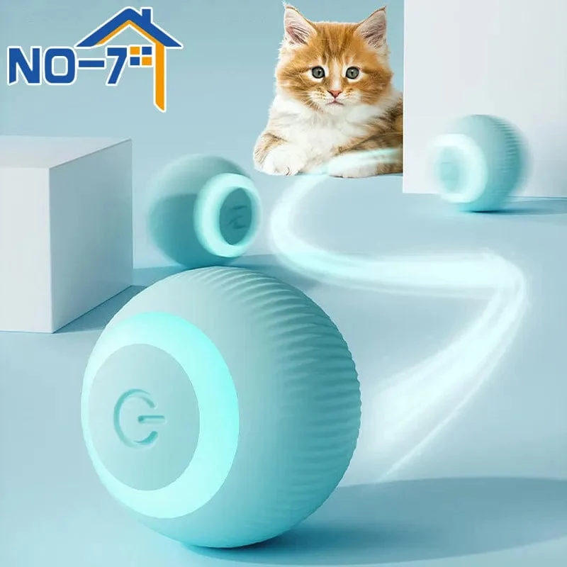 Interaktiver Katzenball, intelligentes Katzenspielzeug, elektronisches interaktives Katzenspielzeug für den Innenbereich, automatisch rollender magischer Ball, Katzenspielzubehör