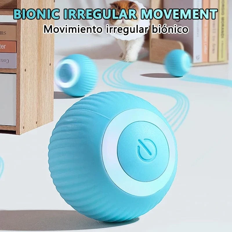 Interaktiver Katzenball, intelligentes Katzenspielzeug, elektronisches interaktives Katzenspielzeug für den Innenbereich, automatisch rollender magischer Ball, Katzenspielzubehör