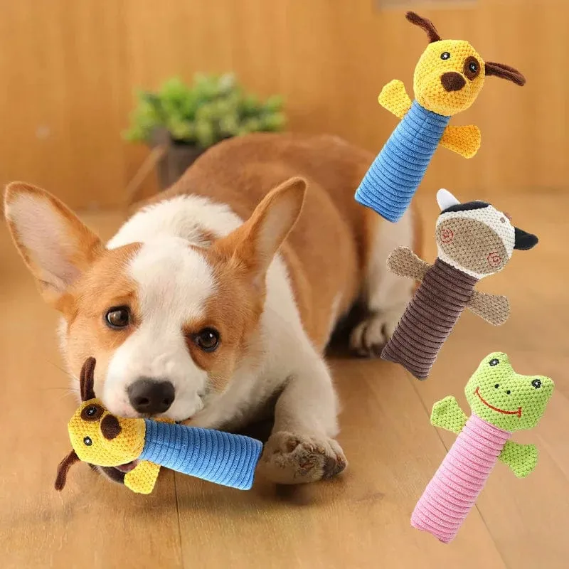 Hundespielzeug, Haustier-Plüsch, Quietschspielzeug, Welpen, Zahnen, interaktives Hundespielzeug für kleine Hunde, Kuscheltier, Hunde, Plüschspielzeug für Welpen