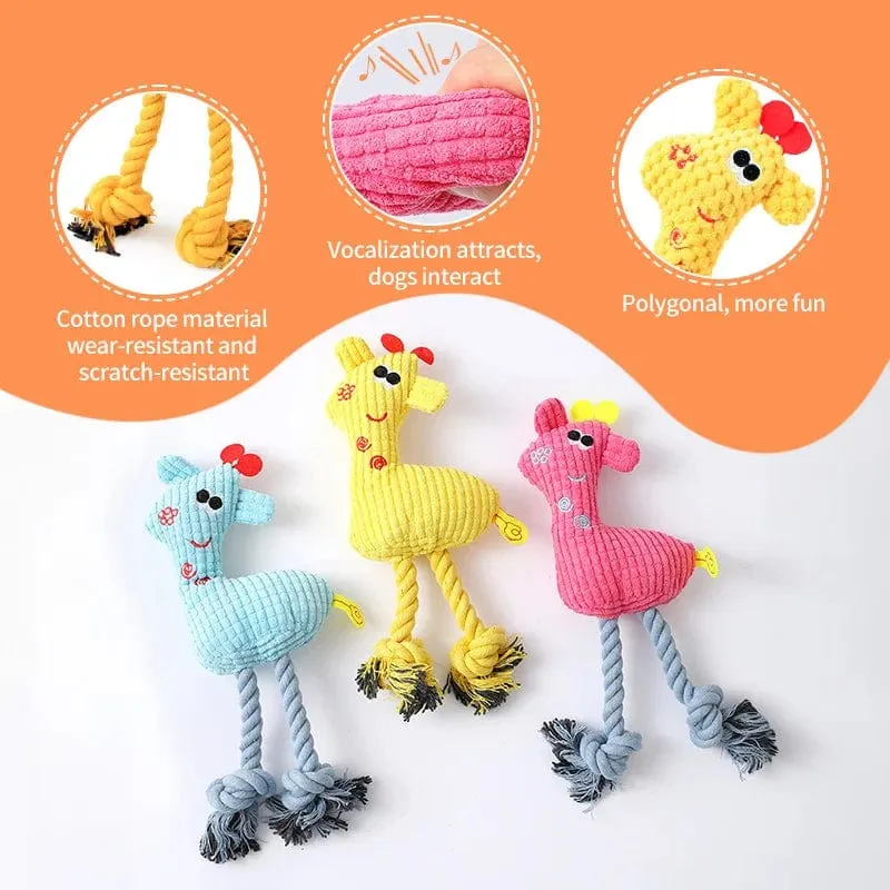 Hundespielzeug, Haustier-Plüsch, Quietschspielzeug, Welpen, Zahnen, interaktives Hundespielzeug für kleine Hunde, Kuscheltier, Hunde, Plüschspielzeug für Welpen