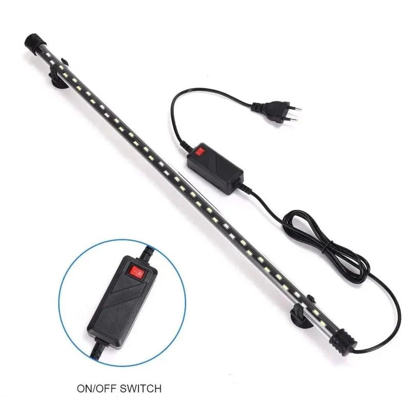 90-260V Aquarium Licht LED Wasserdicht Aquarium Clip Licht Unterwasser Dekor Beleuchtung Tauch Lampe Pflanze Wachsen Lampe 18-58CM