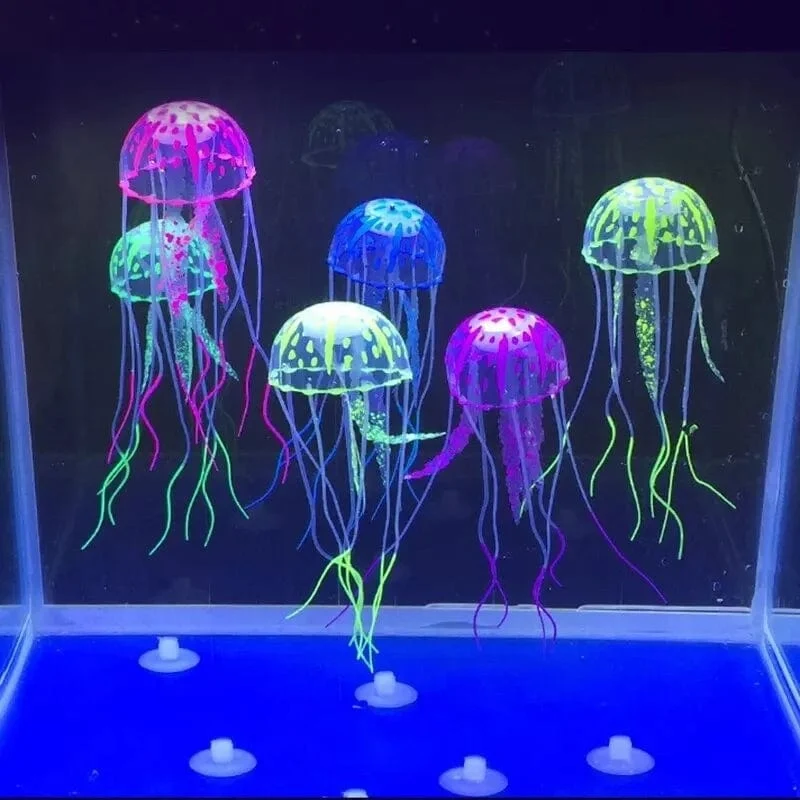 Künstliche Quallen, fluoreszierend, transparent, schwimmend, simulierte Quallen, Landschaft, Aquarium, Fisch, Haustier, Dekoration, Zubehör