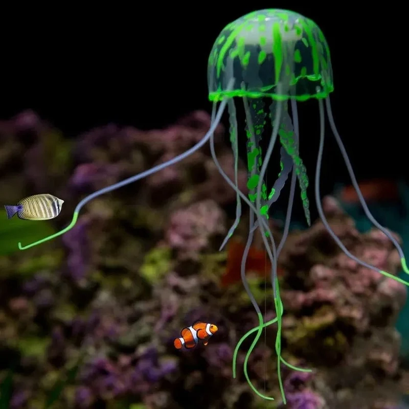 Künstliche Quallen, fluoreszierend, transparent, schwimmend, simulierte Quallen, Landschaft, Aquarium, Fisch, Haustier, Dekoration, Zubehör