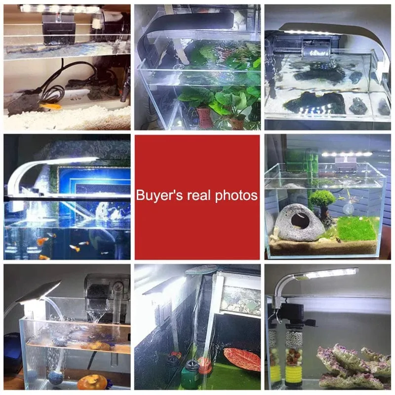 Super Slim LED Aquarium Licht Beleuchtung Pflanzen Wachsen Licht 5W/10W/15W Wasserpflanze Beleuchtung wasserdichte Clip-on Lampe Für Aquarium