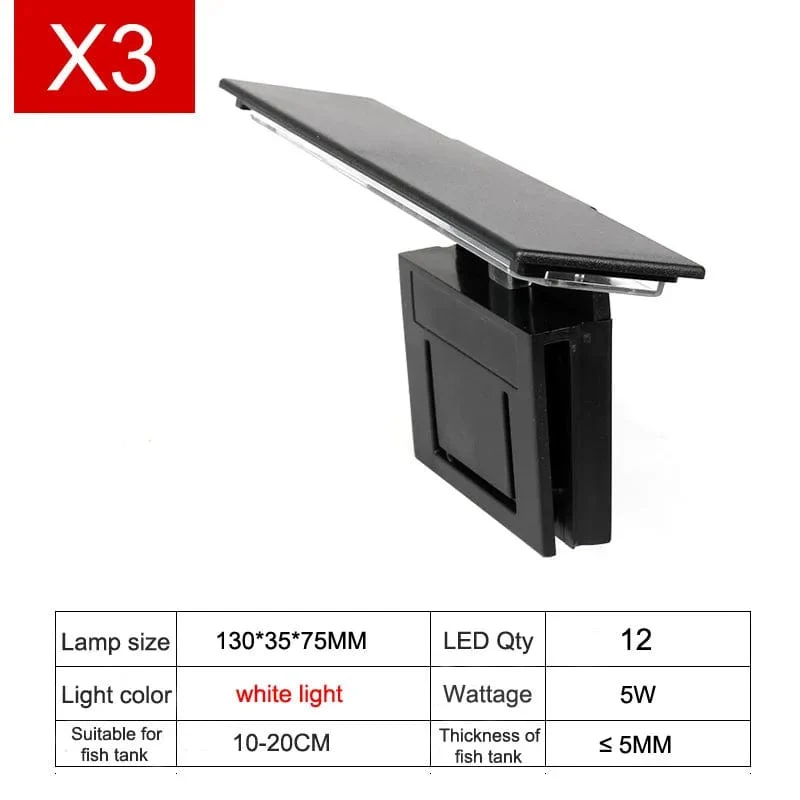 Super Slim LED Aquarium Licht Beleuchtung Pflanzen Wachsen Licht 5W/10W/15W Wasserpflanze Beleuchtung wasserdichte Clip-on Lampe Für Aquarium