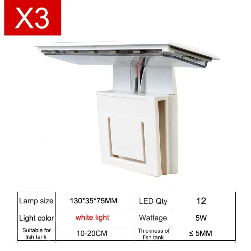 Super Slim LED Aquarium Licht Beleuchtung Pflanzen Wachsen Licht 5W/10W/15W Wasserpflanze Beleuchtung wasserdichte Clip-on Lampe Für Aquarium