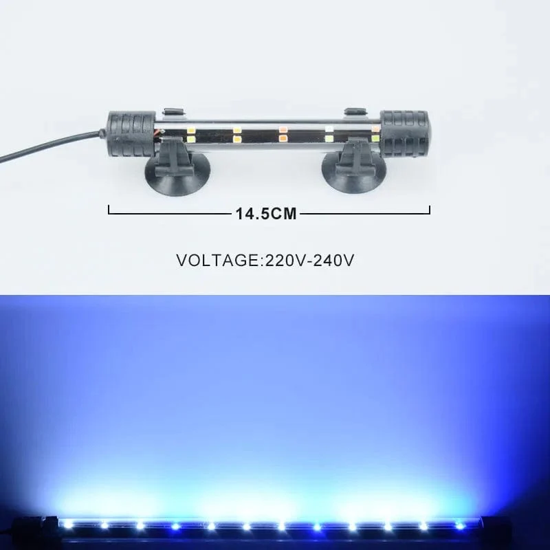 14-58CM Aquarium Licht Aquarium Tauch Licht Lampe Wasserdichte Unterwasser LED Lichter Aquarium Beleuchtung