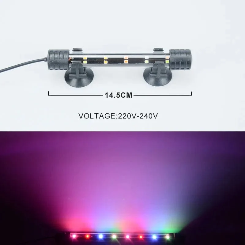 14-58CM Aquarium Licht Aquarium Tauch Licht Lampe Wasserdichte Unterwasser LED Lichter Aquarium Beleuchtung