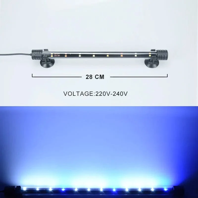 14-58CM Aquarium Licht Aquarium Tauch Licht Lampe Wasserdichte Unterwasser LED Lichter Aquarium Beleuchtung