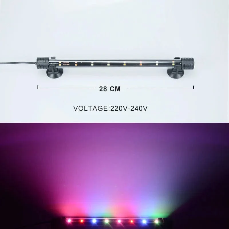14-58CM Aquarium Licht Aquarium Tauch Licht Lampe Wasserdichte Unterwasser LED Lichter Aquarium Beleuchtung