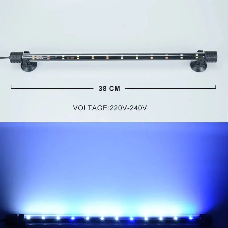 14-58CM Aquarium Licht Aquarium Tauch Licht Lampe Wasserdichte Unterwasser LED Lichter Aquarium Beleuchtung