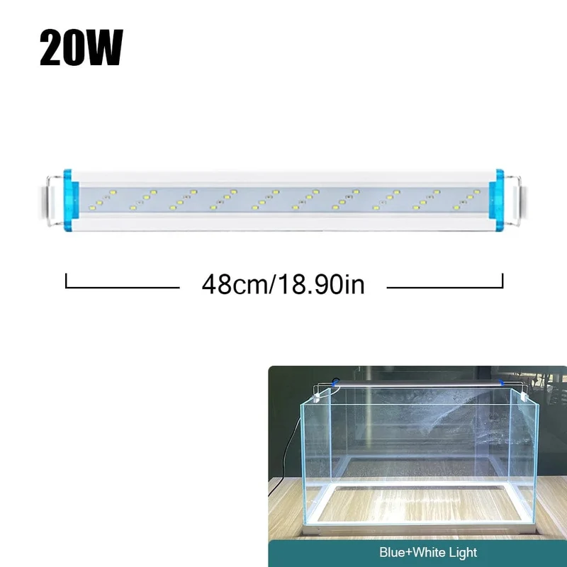 18 ~ 70 CM Super Helle Lampe LED Aquarium Licht Für Wasserpflanze Aquarium Extensible Clip Lampe 90 ~ 260 V