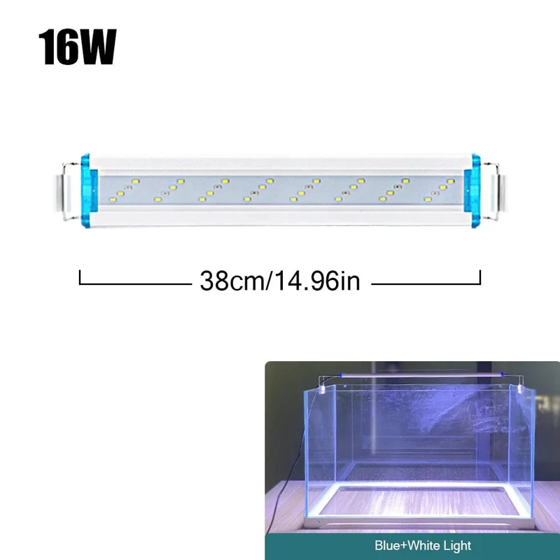 18 ~ 70 CM Super Helle Lampe LED Aquarium Licht Für Wasserpflanze Aquarium Extensible Clip Lampe 90 ~ 260 V