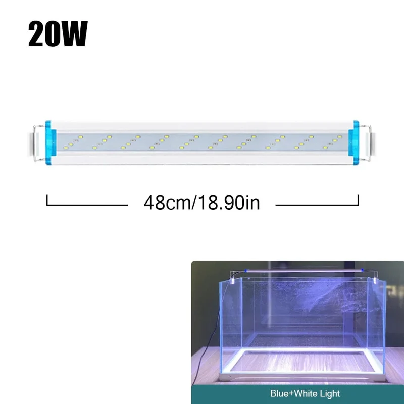 18 ~ 70 CM Super Helle Lampe LED Aquarium Licht Für Wasserpflanze Aquarium Extensible Clip Lampe 90 ~ 260 V