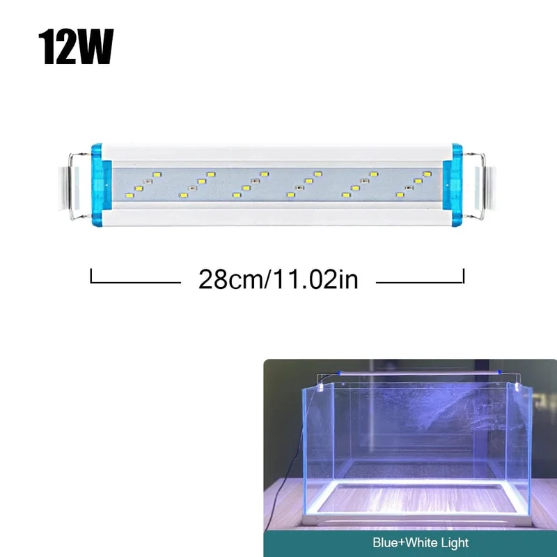 18 ~ 70 CM Super Helle Lampe LED Aquarium Licht Für Wasserpflanze Aquarium Extensible Clip Lampe 90 ~ 260 V