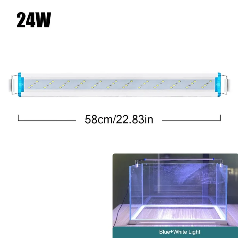 18 ~ 70 CM Super Helle Lampe LED Aquarium Licht Für Wasserpflanze Aquarium Extensible Clip Lampe 90 ~ 260 V