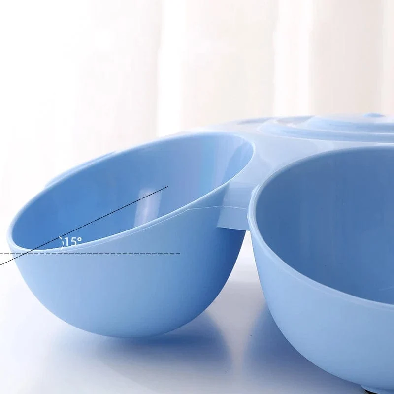 6-in-1-Hundenapf für Welpen, langsame Fütterung, Hundenapf, Katzenwasserflasche, blumenförmiger Katzenwasser-Futternapf, Teller für gesunde Ernährung, Haustierzubehör
