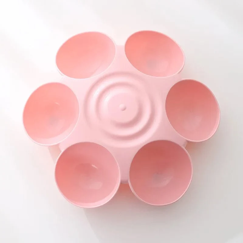 6-in-1-Hundenapf für Welpen, langsame Fütterung, Hundenapf, Katzenwasserflasche, blumenförmiger Katzenwasser-Futternapf, Teller für gesunde Ernährung, Haustierzubehör