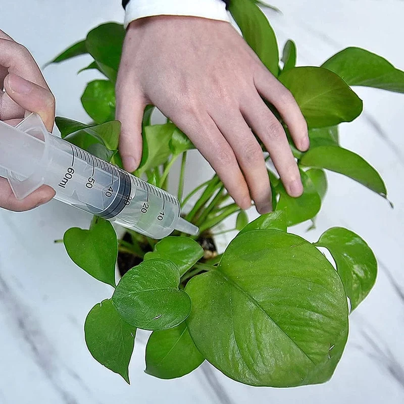 60 ml Flüssigkeitsspritze zum Befüllen mit Kleber, Klistierspritze, Nährstoff, steril, gesundheitlich unbedenklich, ohne Nadel, zum Nachfüllen der Bewässerung für die Tiernahrungsfütterung