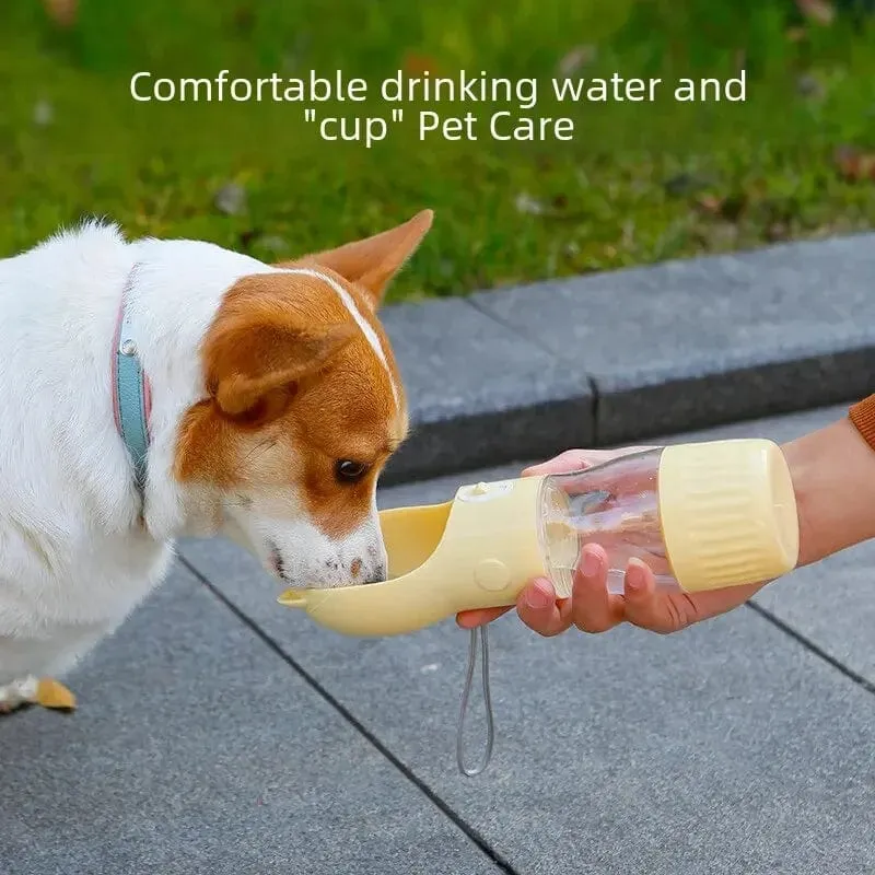Tragbare Haustier-Wasserflasche Hund Trinkwasserspender Fütterung Outdoor Dog Walking Cup Supplies Abspc Material