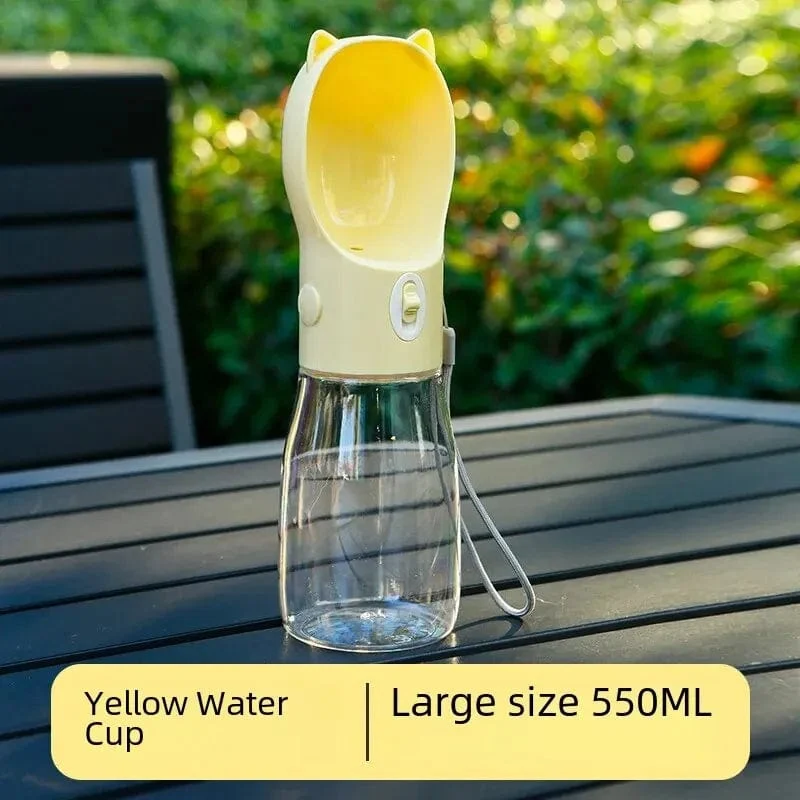 Tragbare Haustier-Wasserflasche Hund Trinkwasserspender Fütterung Outdoor Dog Walking Cup Supplies Abspc Material
