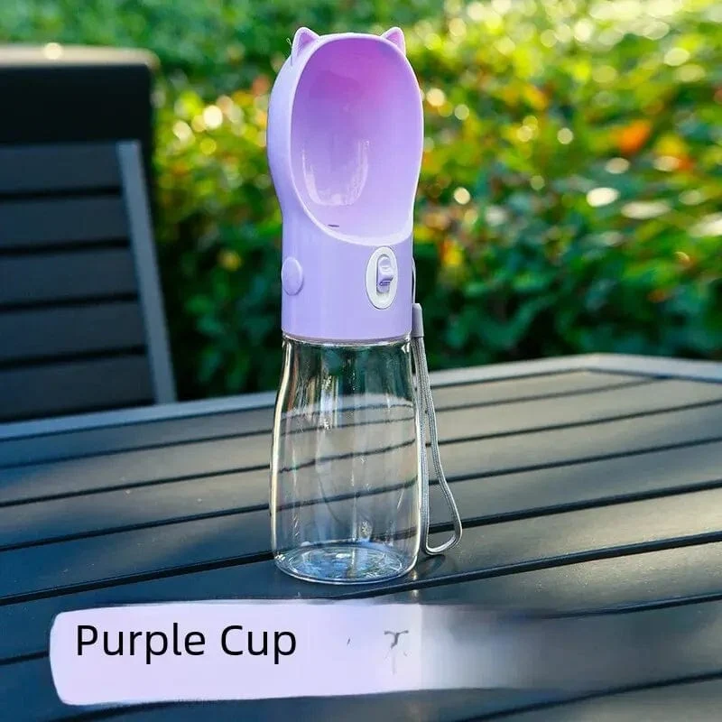 Tragbare Haustier-Wasserflasche Hund Trinkwasserspender Fütterung Outdoor Dog Walking Cup Supplies Abspc Material