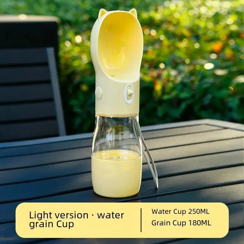 Tragbare Haustier-Wasserflasche Hund Trinkwasserspender Fütterung Outdoor Dog Walking Cup Supplies Abspc Material