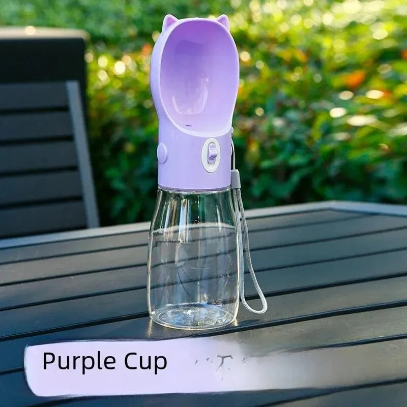 Tragbare Haustier-Wasserflasche Hund Trinkwasserspender Fütterung Outdoor Dog Walking Cup Supplies Abspc Material