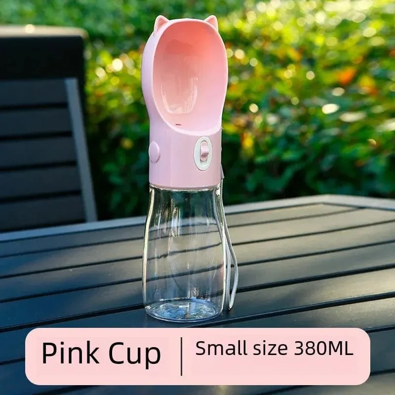 Tragbare Haustier-Wasserflasche Hund Trinkwasserspender Fütterung Outdoor Dog Walking Cup Supplies Abspc Material