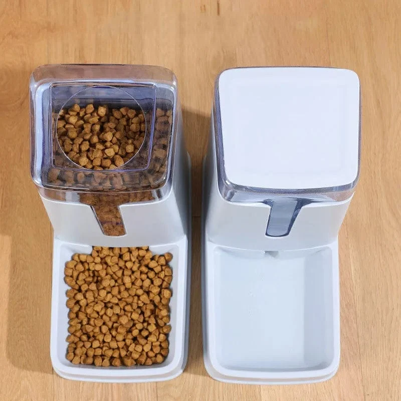 3.5 l automatischer Futter- und Wasserspender für Haustiere, Katzentränke, Füttern und Tränken, Futter- und Trinknapf für Hunde und Katzen