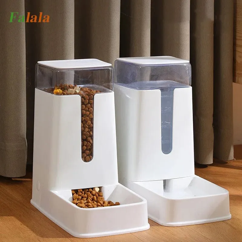 3.5 l automatischer Futter- und Wasserspender für Haustiere, Katzentränke, Füttern und Tränken, Futter- und Trinknapf für Hunde und Katzen