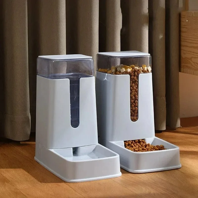 3.5 l automatischer Futter- und Wasserspender für Haustiere, Katzentränke, Füttern und Tränken, Futter- und Trinknapf für Hunde und Katzen
